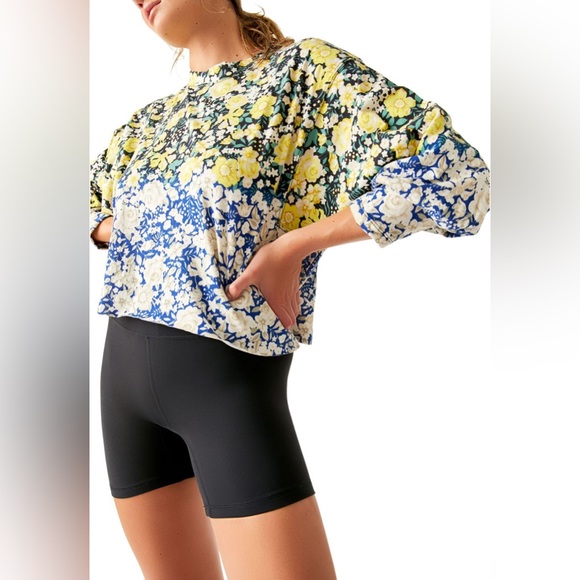 NWT Free People Movement Inspire Floral Print Layer - Picture 3 of 9